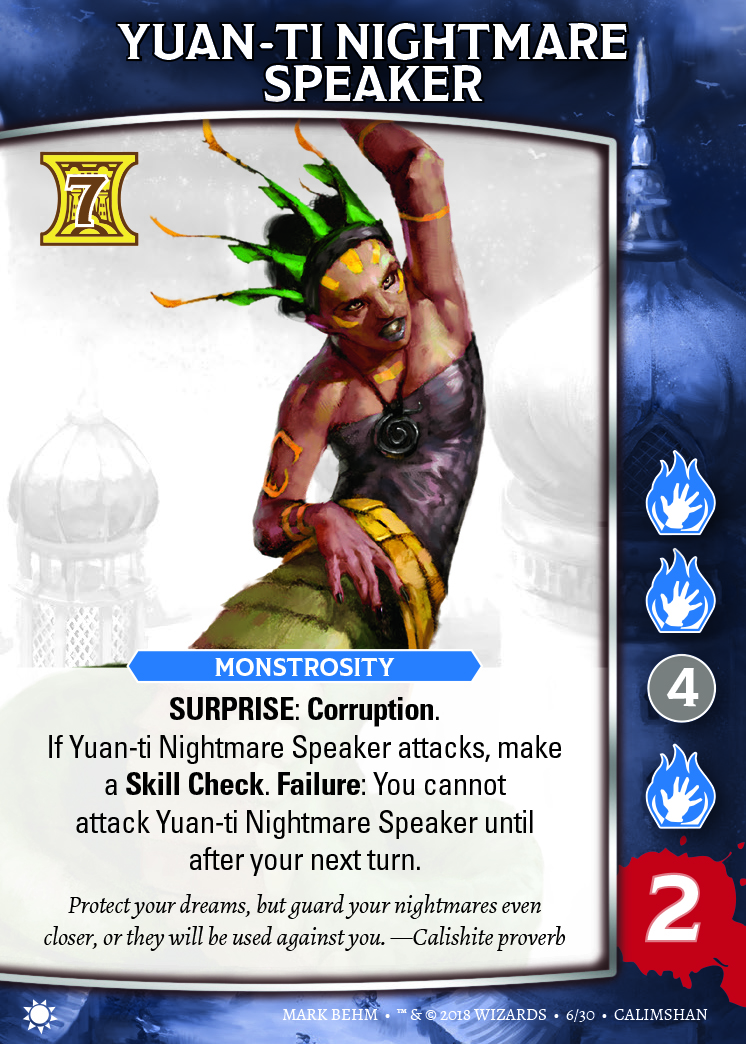 Yuan-ti Nightmare Speaker Dragonfire.